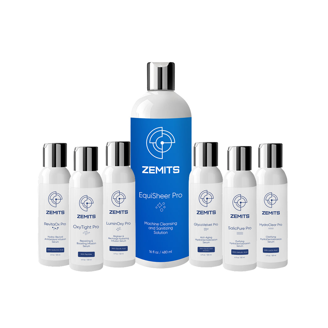 HydroDermabrasion & Infusion Pro Serums Set, Small 4 oz, 7 pcs