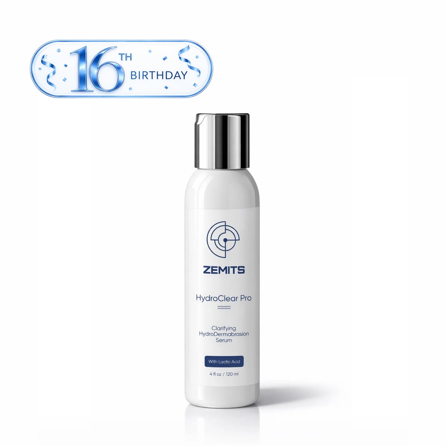 Zemits HydroClear Pro Clarifying HydroDermabrasion Serum with Lactic Acid, 4 fl oz