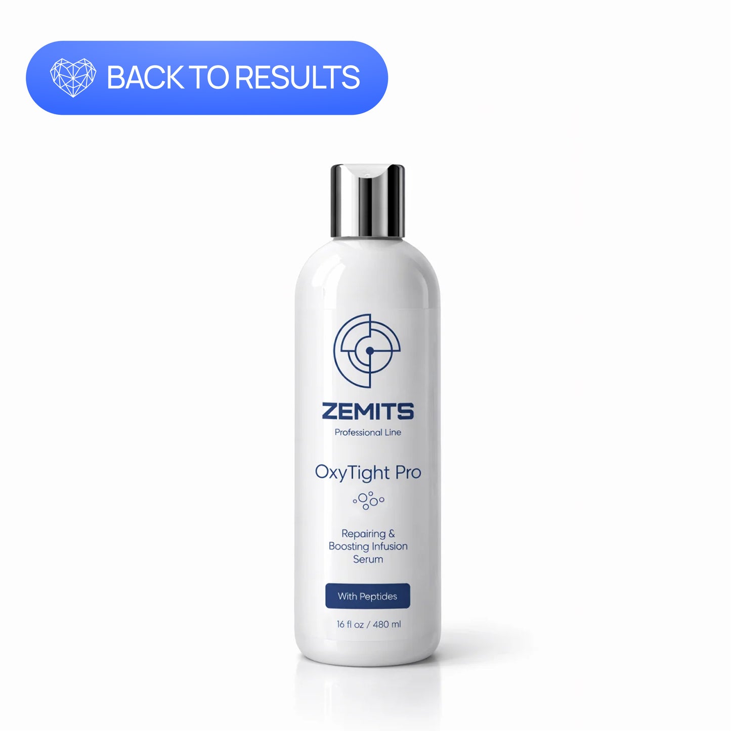 Soro de infusão reparador e estimulante Zemits OxyTight Pro com peptídeos, 16 fl oz