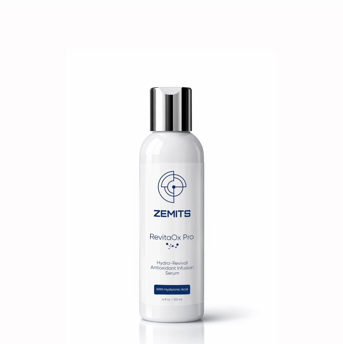 Soro de infusão antioxidante Zemits RevitaOx Pro Hydra-Revival com ácido hialurônico, 4 fl oz