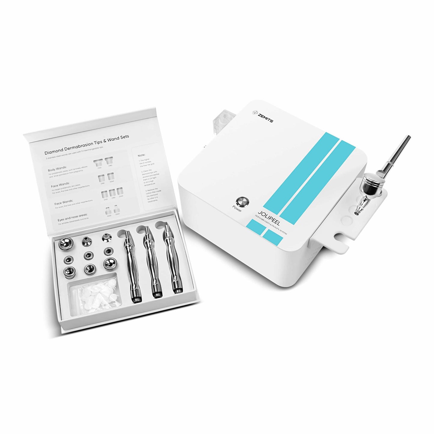Máquina de microdermoabrasión de diamante Zemits JoliPeel 2 en 1