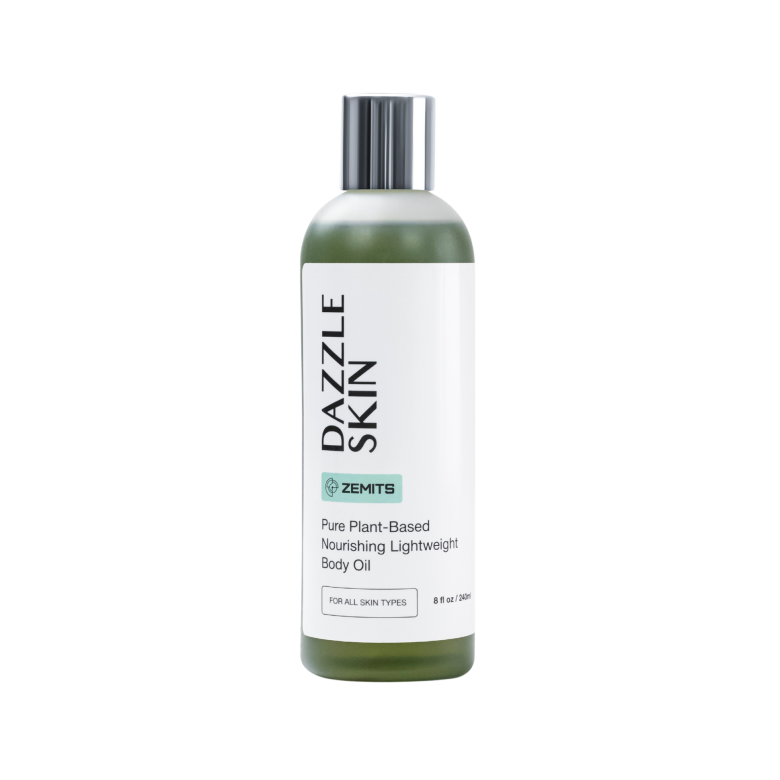 Zemits DazzleSkin Pure Plant-Based Nourishing Massage Oil, 8 fl oz