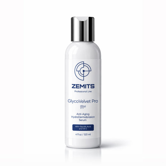 Zemits GlycoVelvet Pro  HydroDermabrasion Serum with Glycolic Acid and Vitamin C, 4 FL OZ