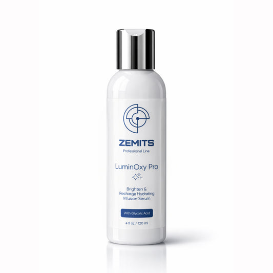 Zemits LuminOxy  Pro Brighten & Recharge Hydrating Infusion Serum with Glycolic Acid, 4 fl oz