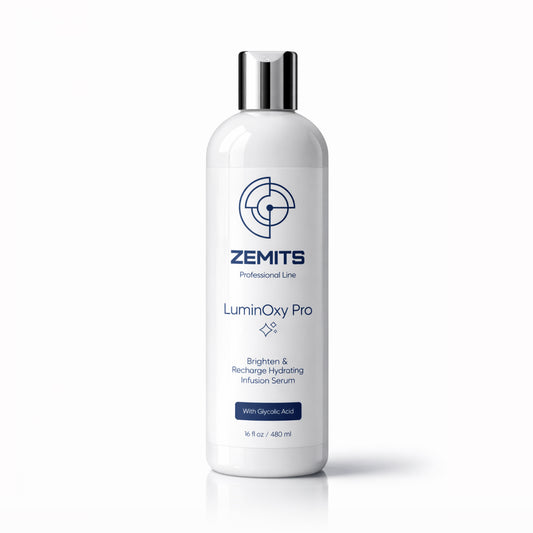 Zemits LuminOxy  Pro Brighten & Recharge Hydrating Infusion Serum with Glycolic Acid, 16 fl oz
