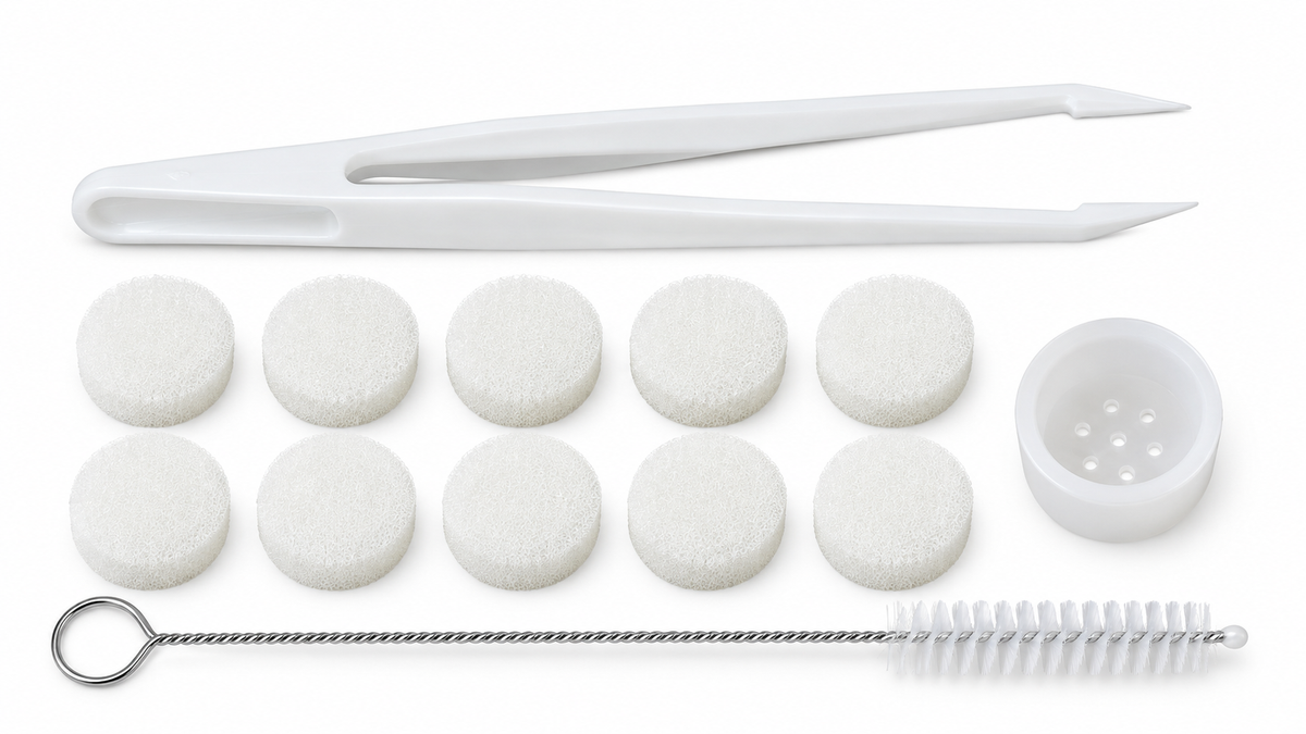 Tweezers and Foam Vacuum-Filter Set