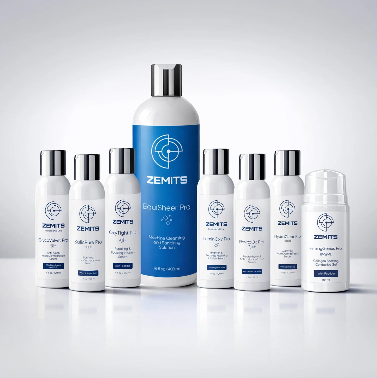 HydroDermabrasion & Infusion Pro Serums Set, Small 4 oz, 8 pcs
