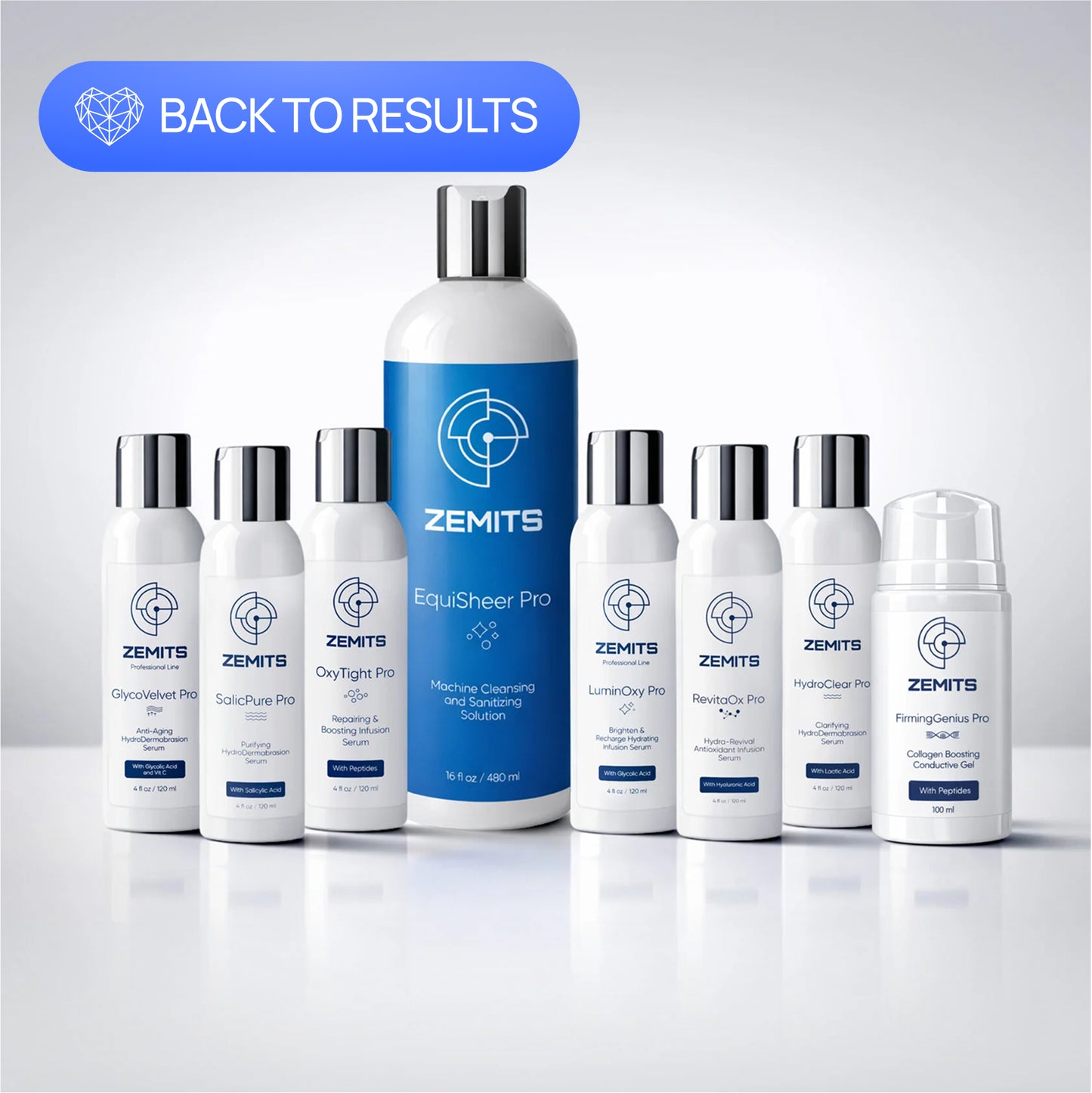 HydroDermabrasion & Infusion Pro Serums Set, Small 4 oz, 8 pcs