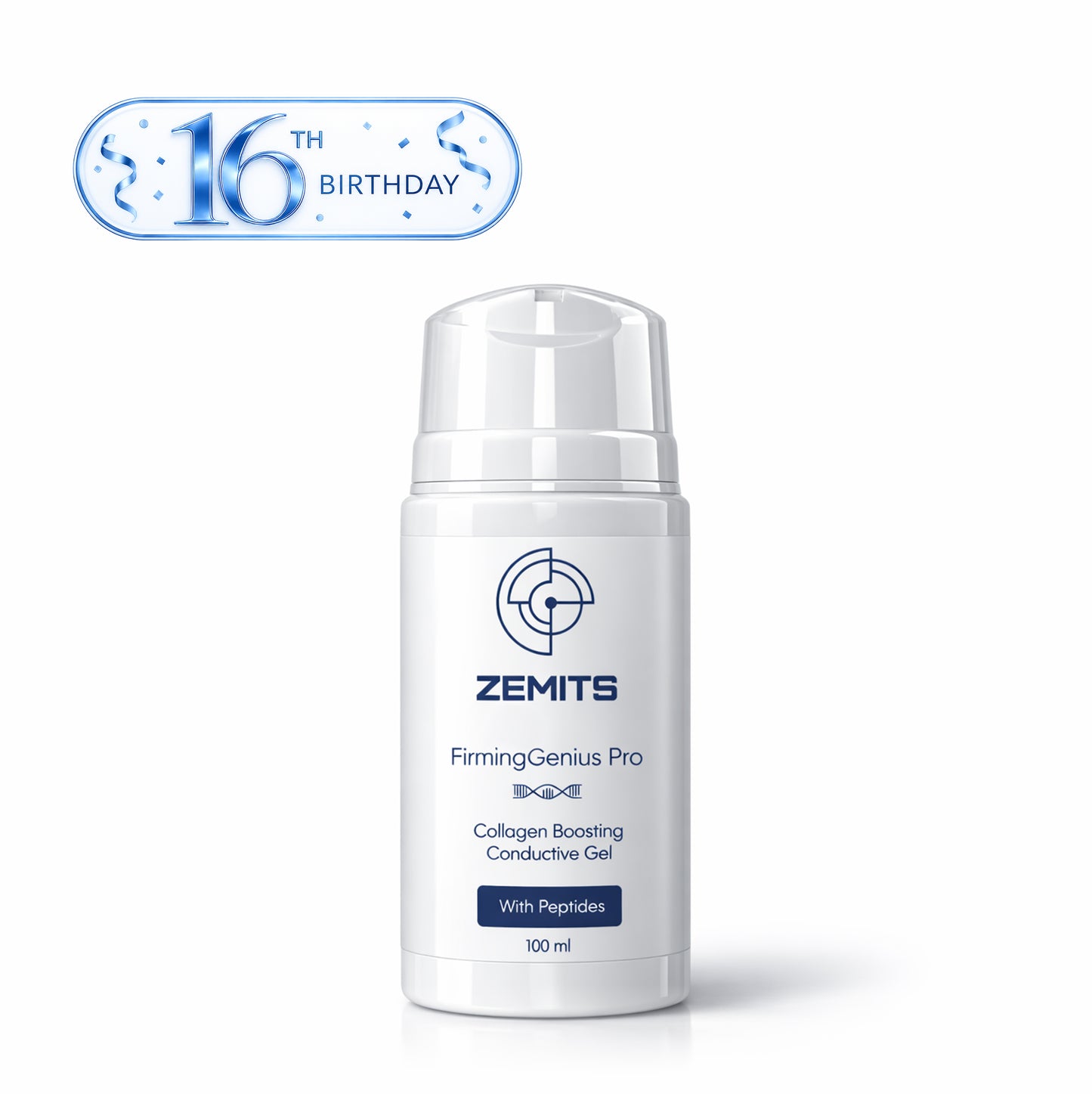 Zemits FirmingGenius Pro  Collagen Boosting Conductive Gel with Peptides, 100  ml