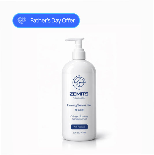Zemits FirmingGenius Pro Gel conductor potenciador de colágeno con péptidos, 32 oz