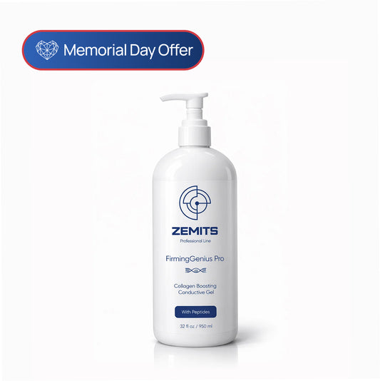 Zemits FirmingGenius Pro Collagen Boosting Conductive Gel with Peptides, 32 oz