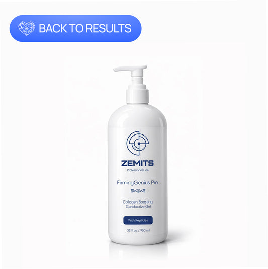 Zemits FirmingGenius Pro Collagen Boosting Gel Condutor com Peptídeos, 32 onças
