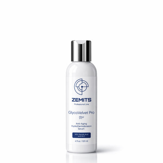 Zemits GlycoVelvet Pro  HydroDermabrasion Serum with Glycolic Acid and Vitamin C, 4 FL OZ