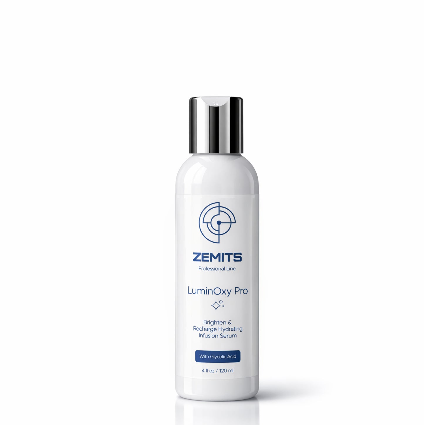 Zemits LuminOxy  Pro Brighten & Recharge Hydrating Infusion Serum with Glycolic Acid, 4 fl oz