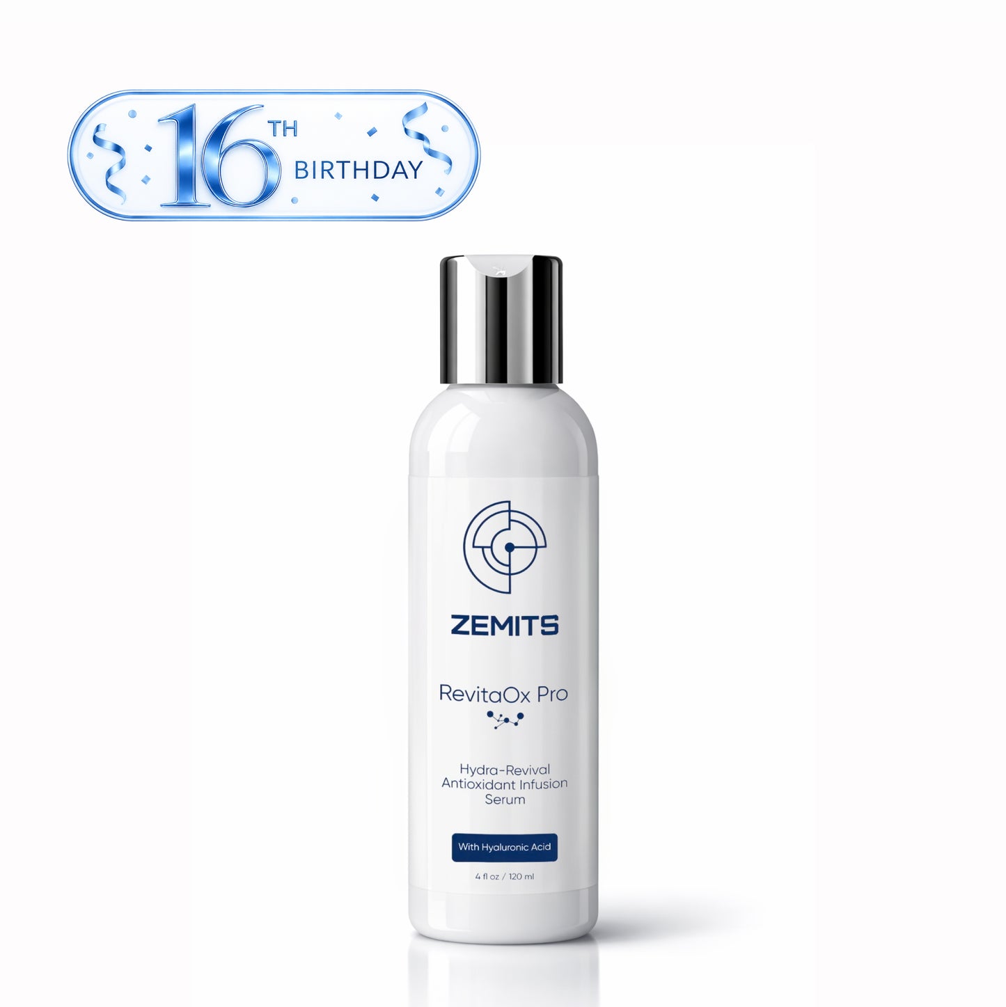 Zemits RevitaOx Pro  Hydro-Revival Antioxidant Infusion Serum with Hyaluronic Acid, 4 fl oz