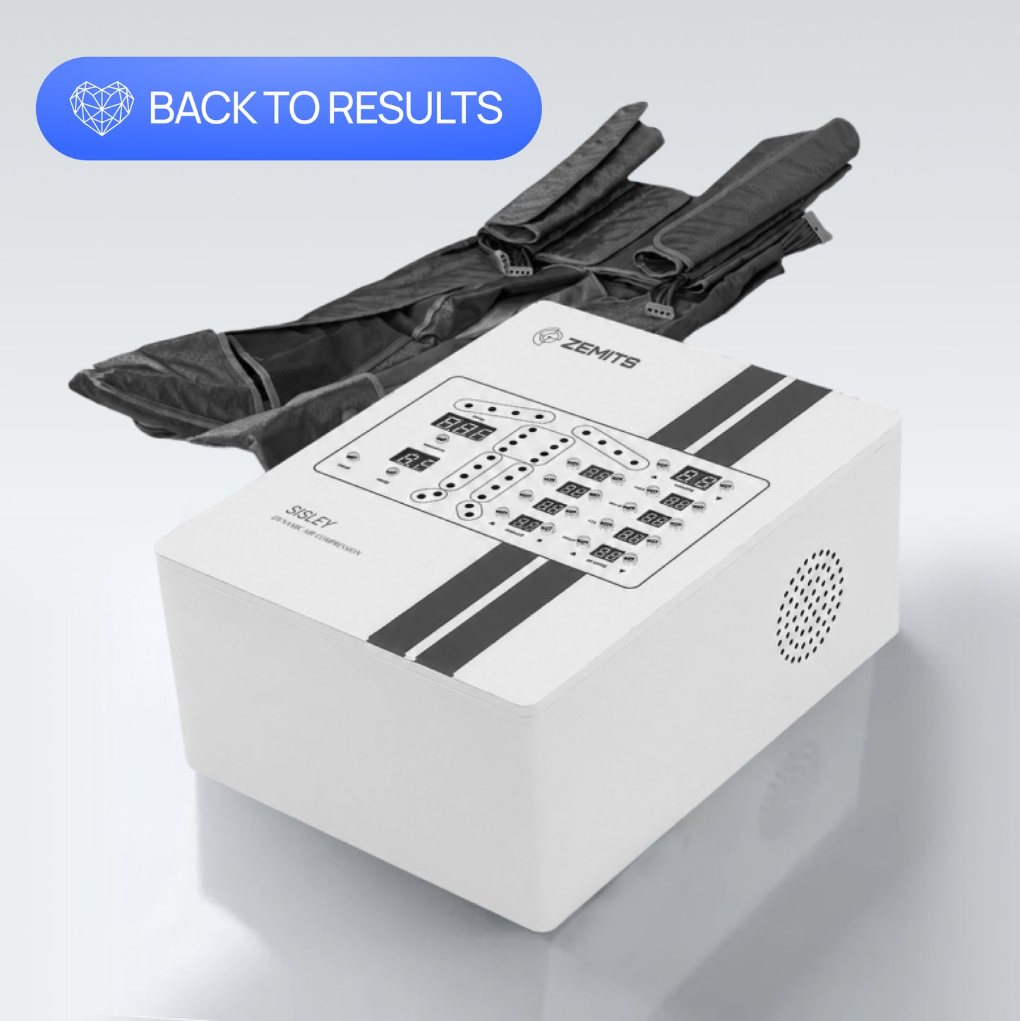 Sistema avançado de pressoterapia Zemits Sisley