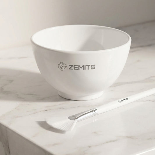 Zemits Professional Cosmetic Bowl & Brush Set