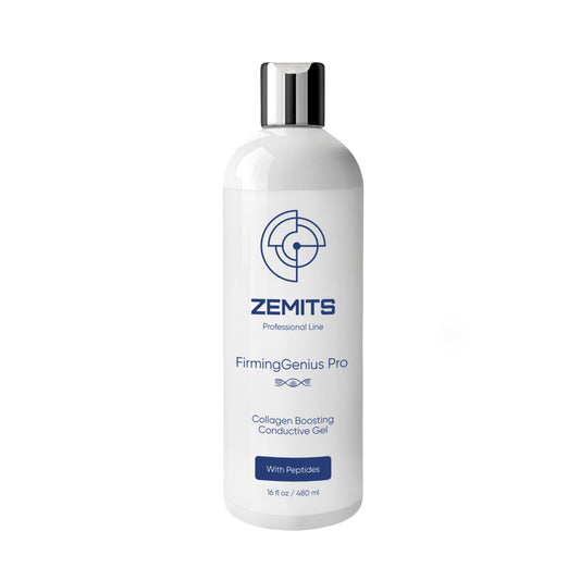 Zemits FirmingGenius Pro Gel conductor potenciador de colágeno con péptidos, 16 oz