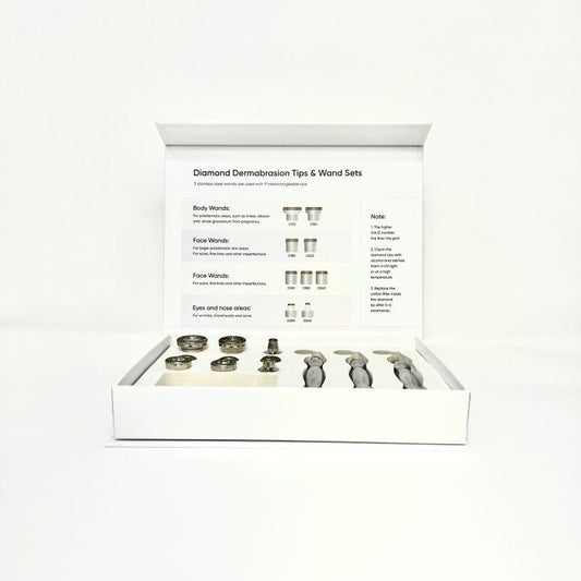 Diamond Microdermabrasion Set Tips and Wands