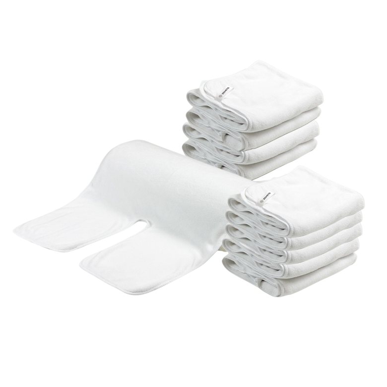 SkinPerfect Luxury Spa Facial Towel – White, Set of 10